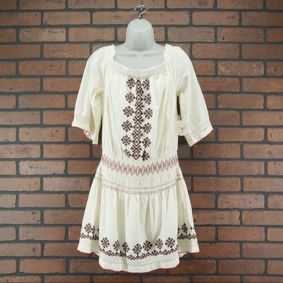 TULAROSA Marietta Off Shoulder Embroidered Dress - Picture 2 of 8